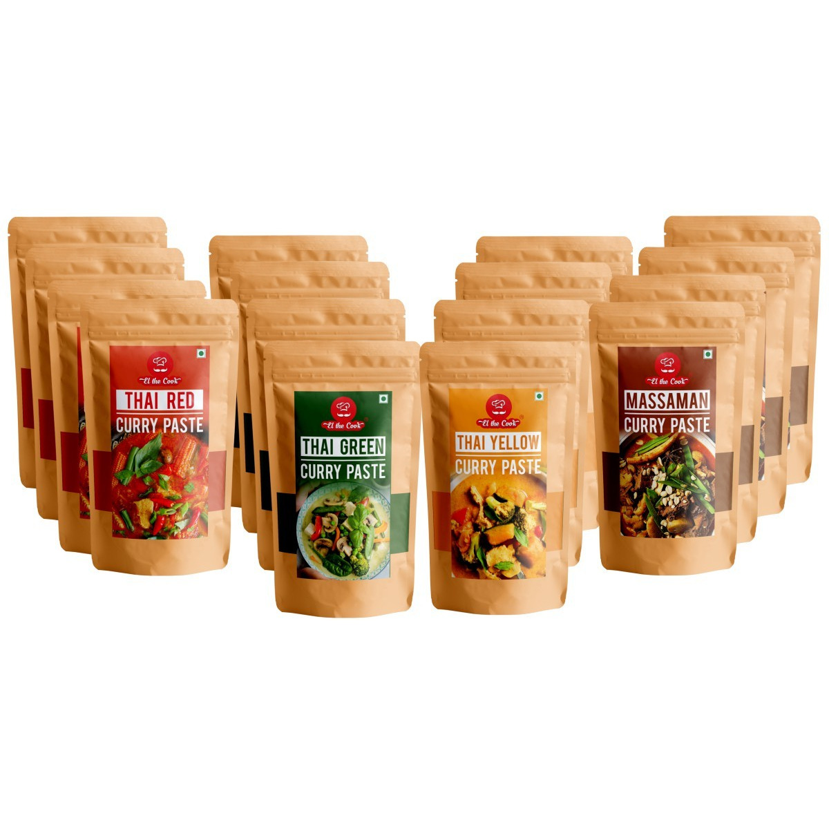 El The Cook Combo Packs (Flavor Thai Curry Paste (16 Pack))