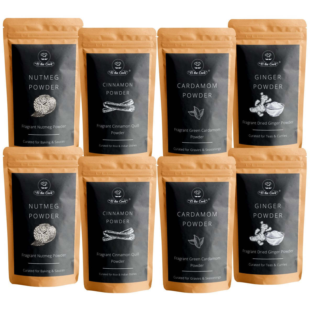 El The Cook Combo Packs (Flavor Baking Spices (8 Pack))