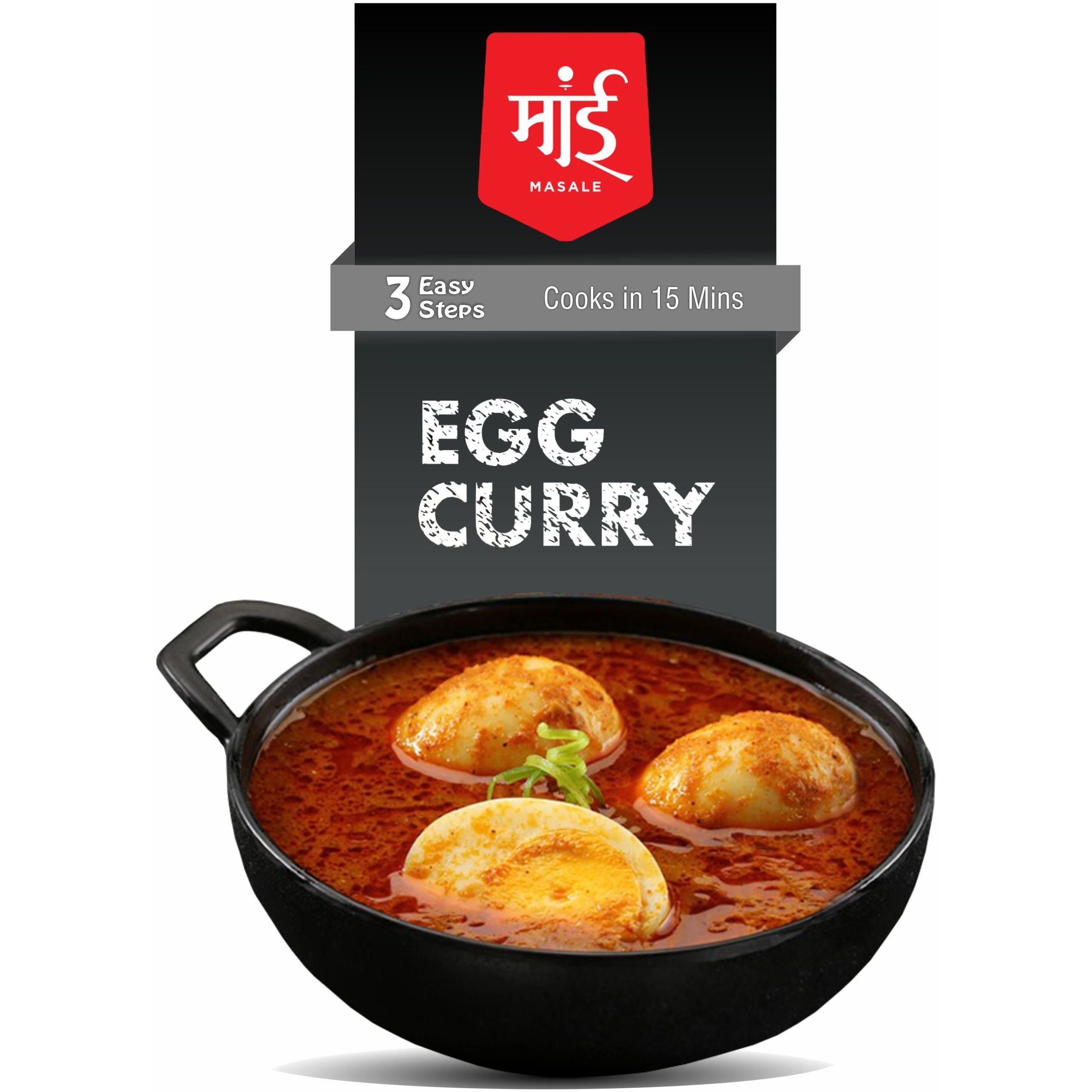 Maai Masale - Masala Egg Cooking Curry Paste l (Pack of 3) Ready to Cook Spice Mix l Easy to Make Instant Masala Curry Paste l Serves-4