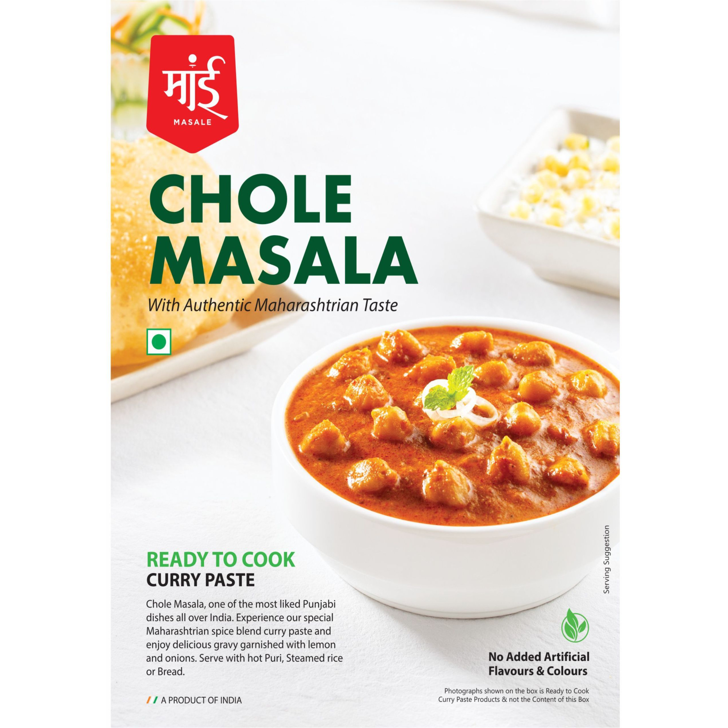 Mai Masale - Chole Masala Cooking Curry Paste l (Pack of 3) Ready to Cook Spice Mix l Easy to Make Masala Curry Paste l Serves-4