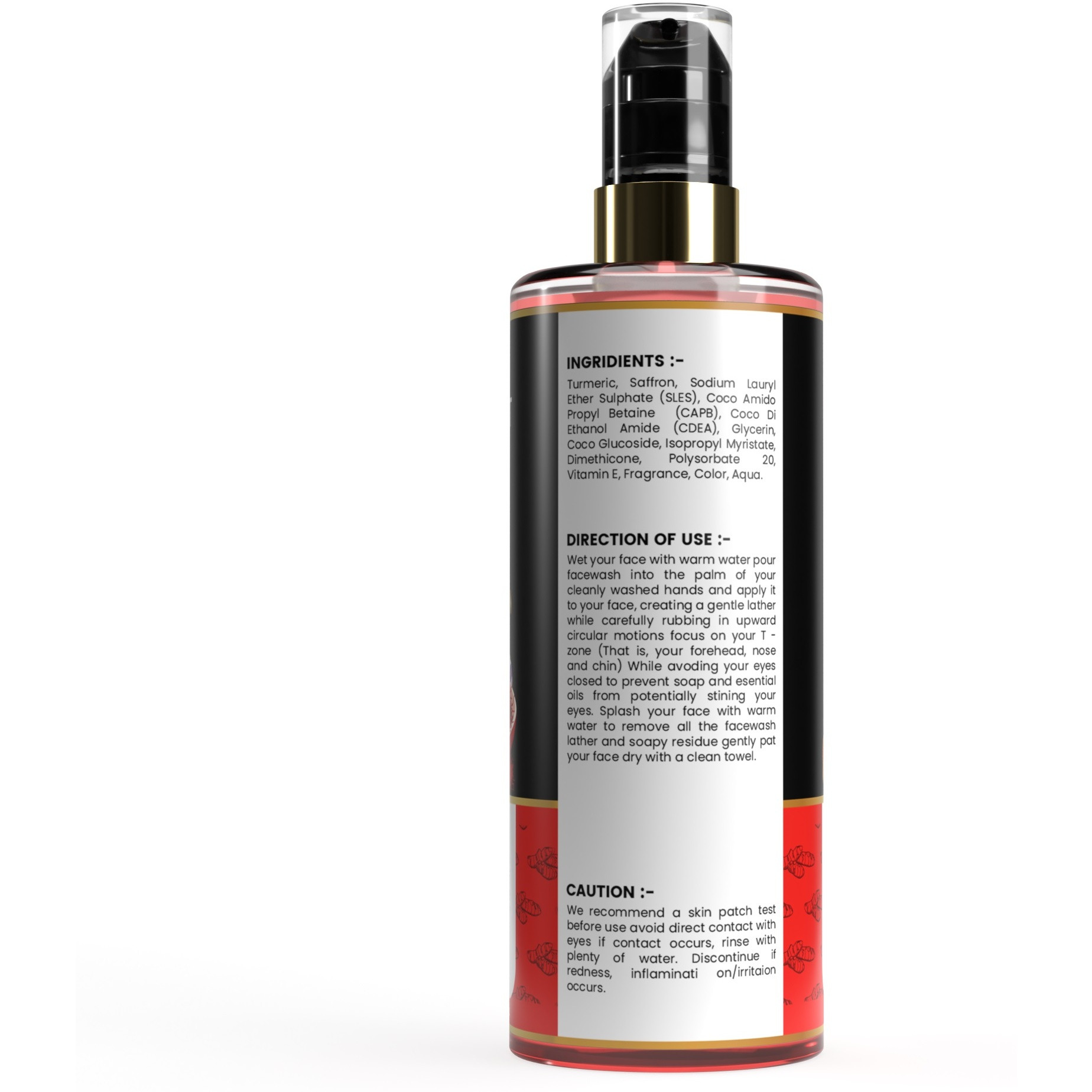 Grolet Turmeric Saffron Face Wash with Natural Extracts