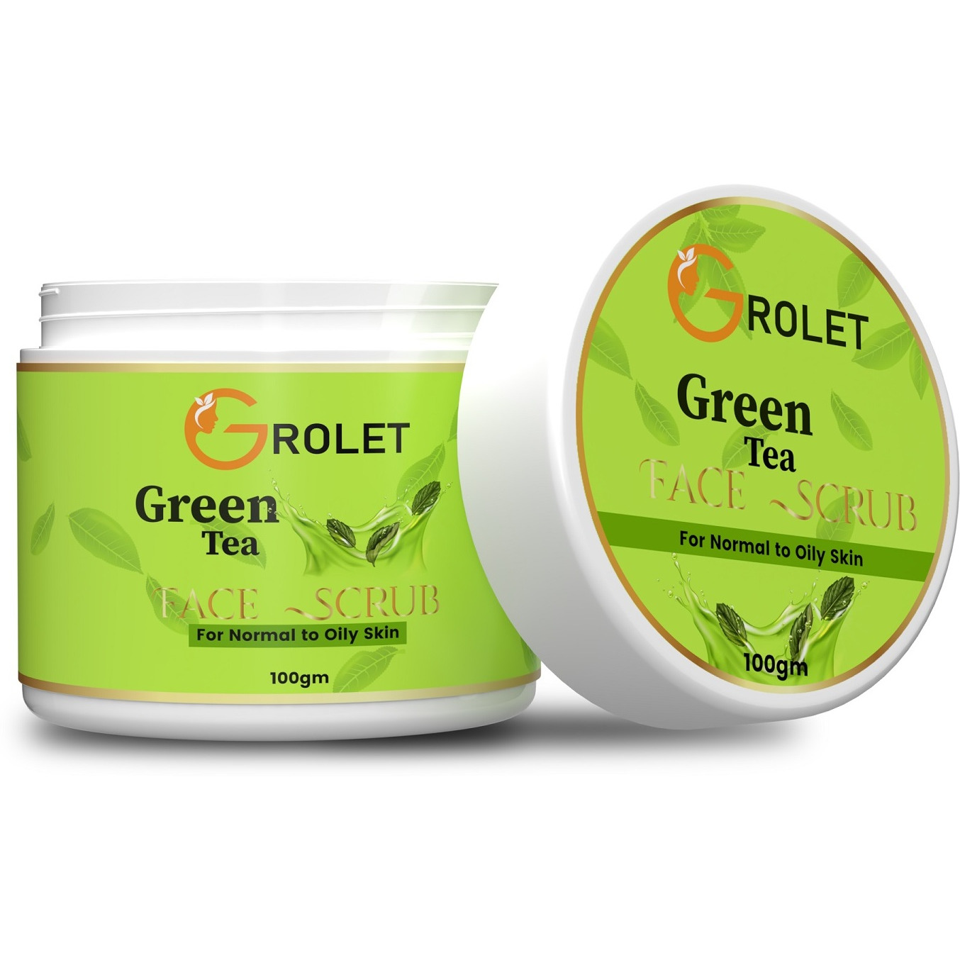 Grolet Natural Green Tea Face Scrub For Clarifying Skin
