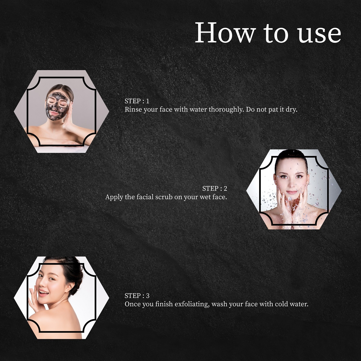 Grolet Natural Activated Charcoal Exfoliation Face Scrub