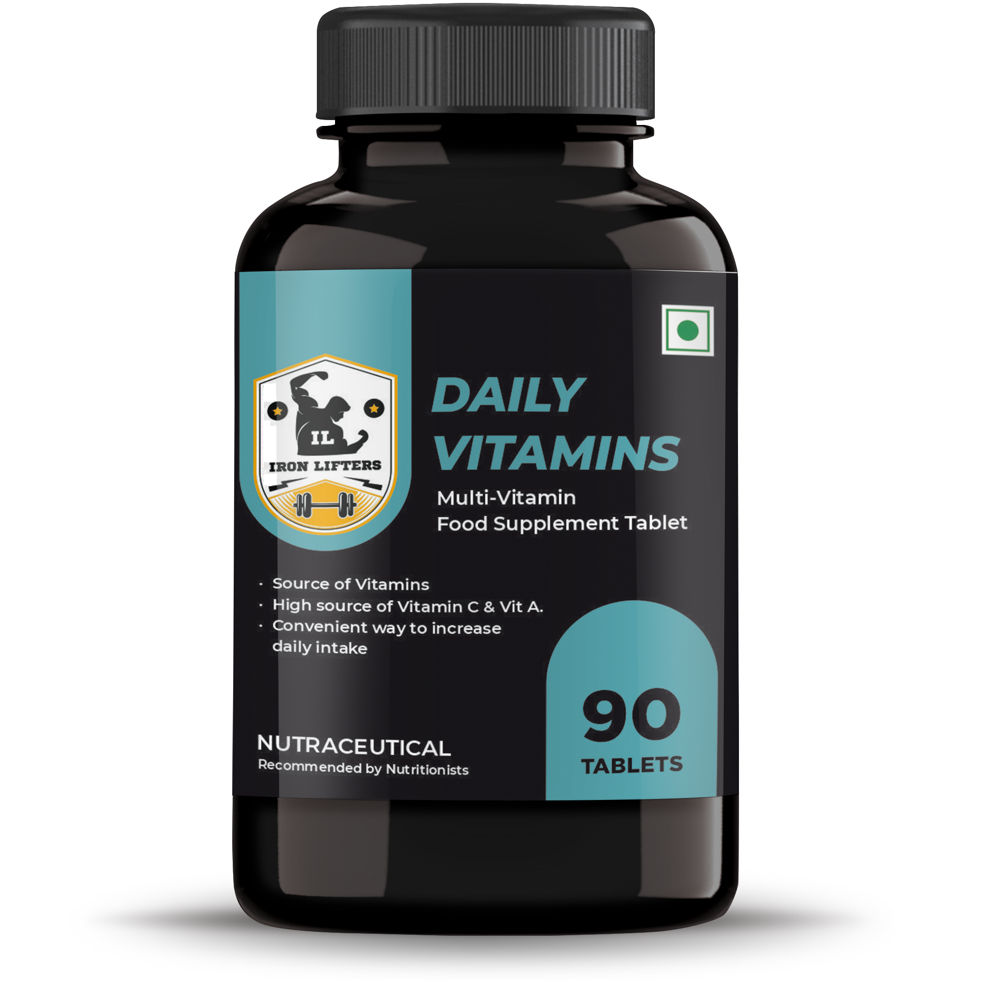 IRON LIFTERS Multivitamin Food Supplement Coated Tablet (90 Tablets)