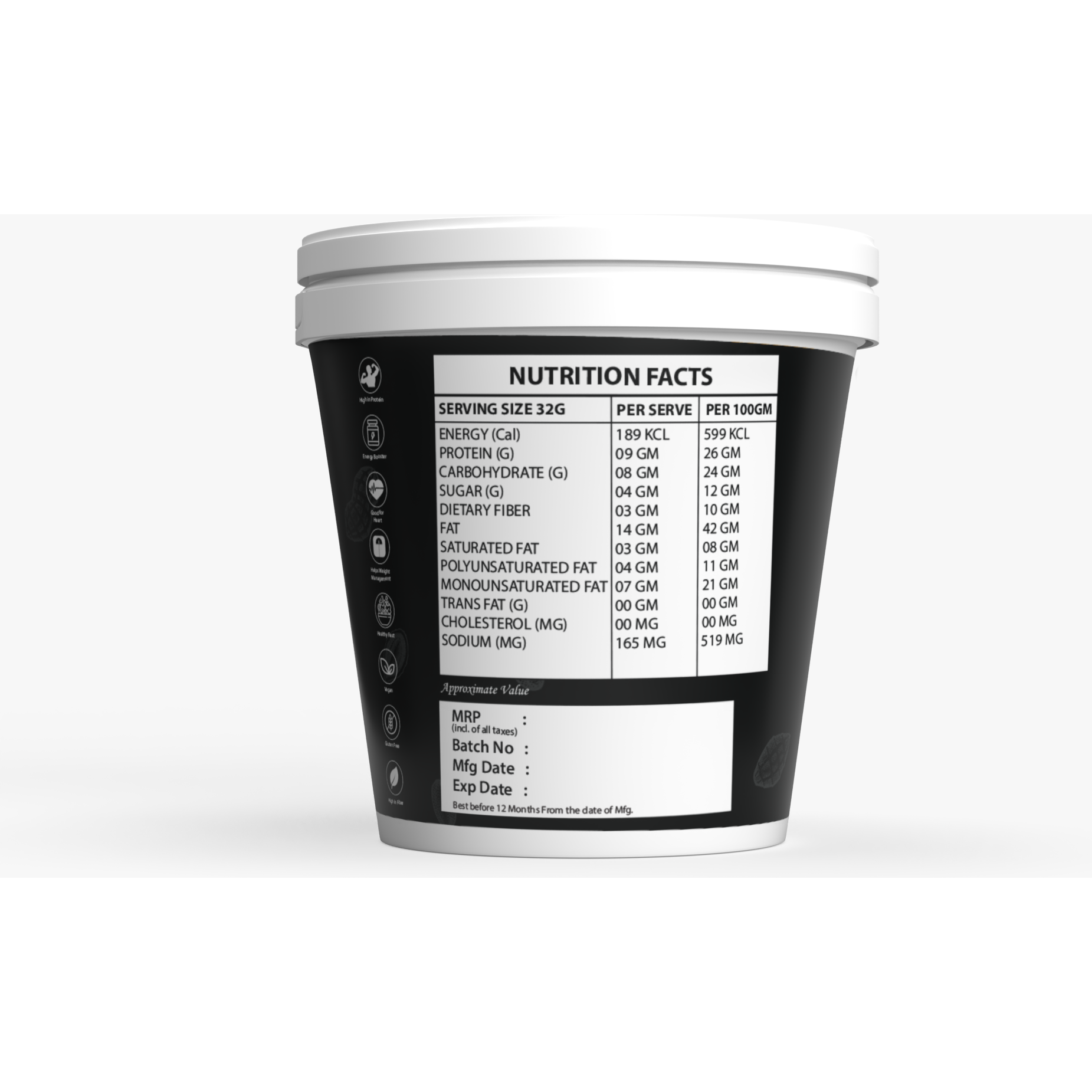 IRON LIFTERS High Protein Roasted Peanuts Butter Super Creamy with Cardamom Sweeten Flavor | No Added Sugar, Salt, or Hydrogenated Oils | 300 gm (Size 300 gm, Flavor Cardamom Creamy 300 gm)