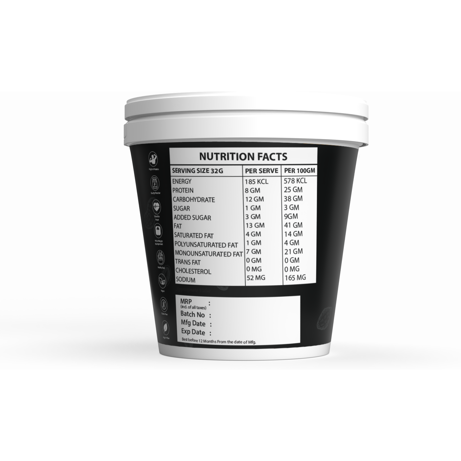 IRON LIFTERS High Protein Roasted Peanuts Butter Super Creamy with Chocolate Sweeten Flavor | No Added Sugar, Salt, or Hydrogenated Oils | 300 gm (Size 300 gm, Flavor Chocolate Creamy 300gm)