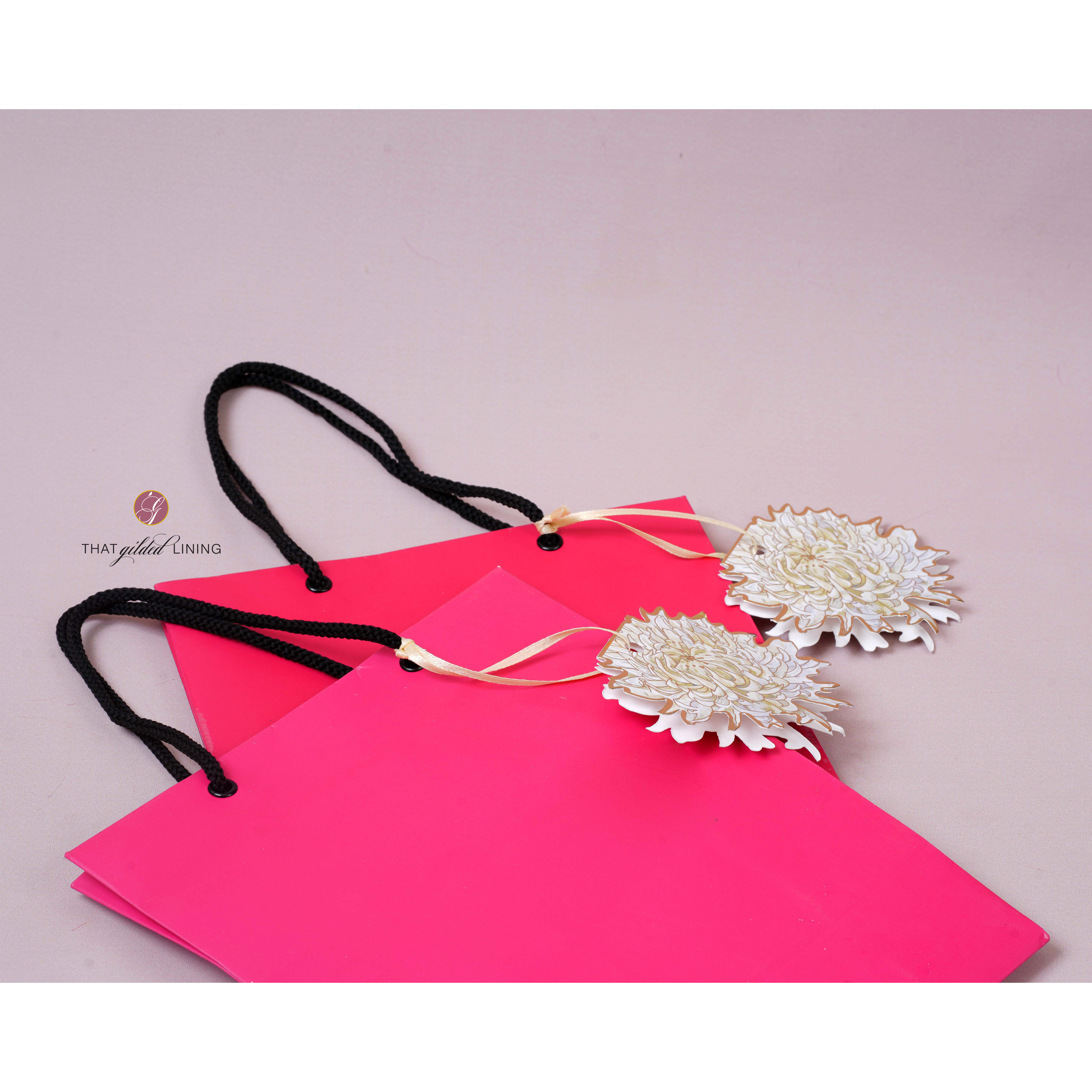 Folded Tags- Gilded Chrysanth- Pack of 50
