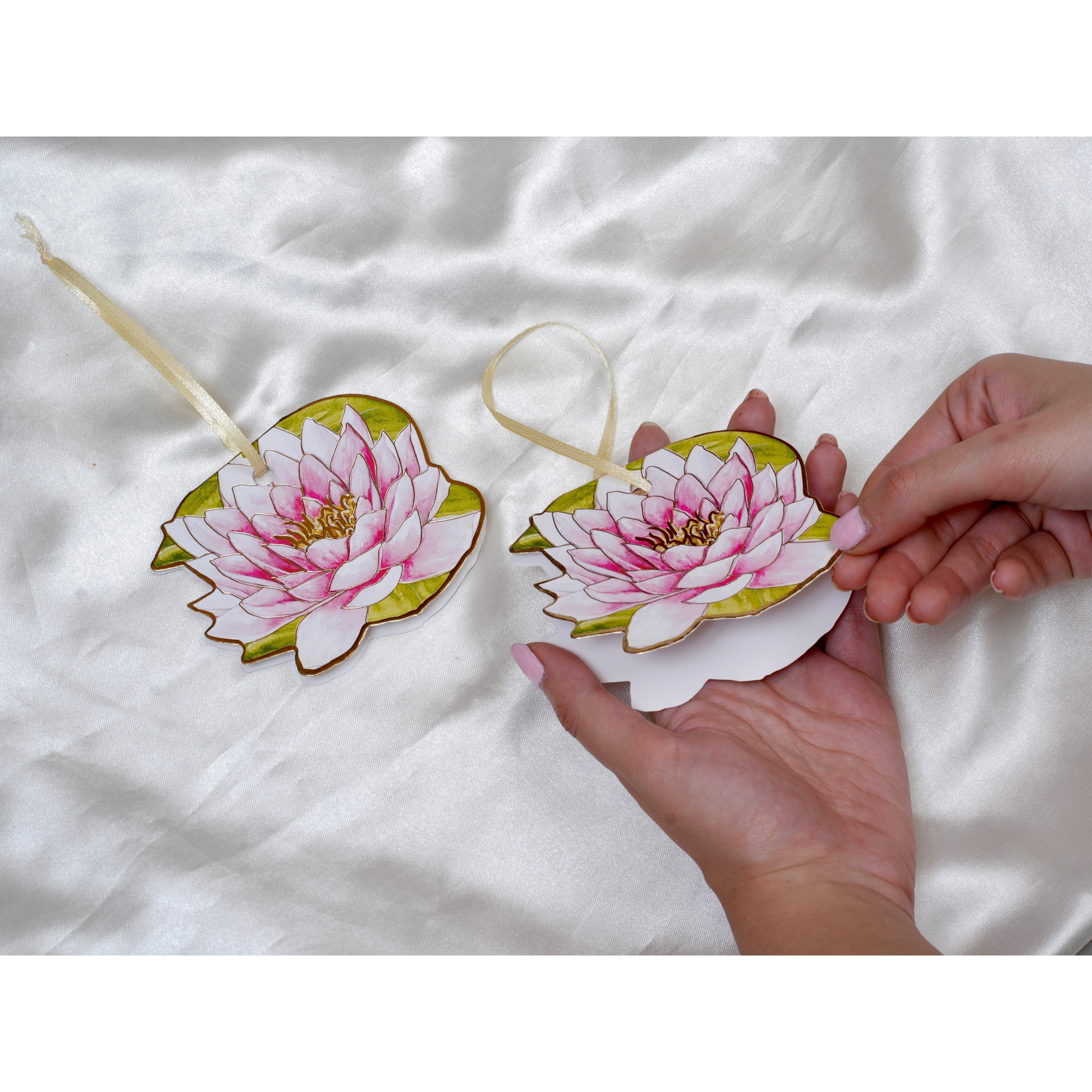 Folded Tags-Gilded Lotus- Pack of 20