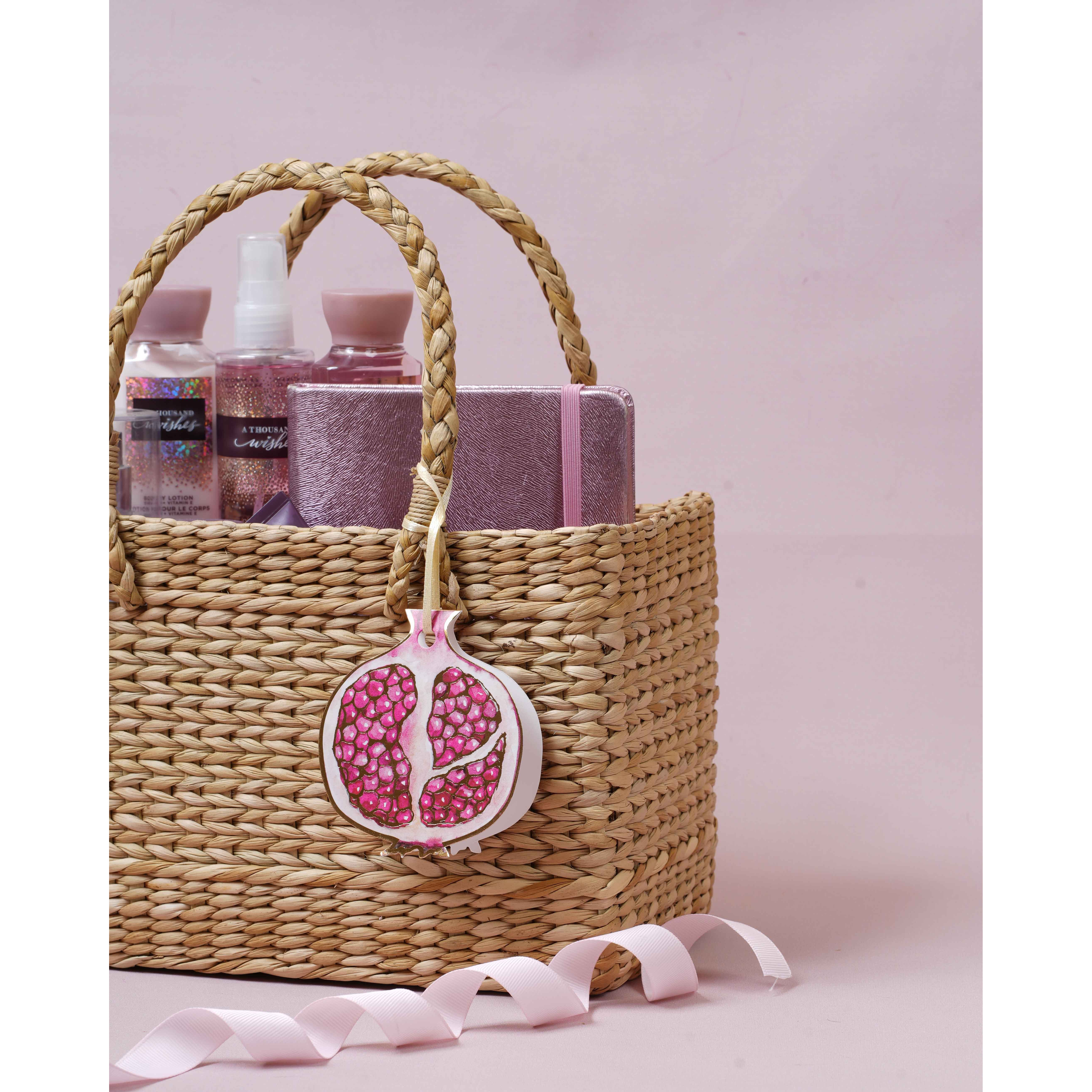 Folded Tags-Gilded Pomegranate- Pack of 100