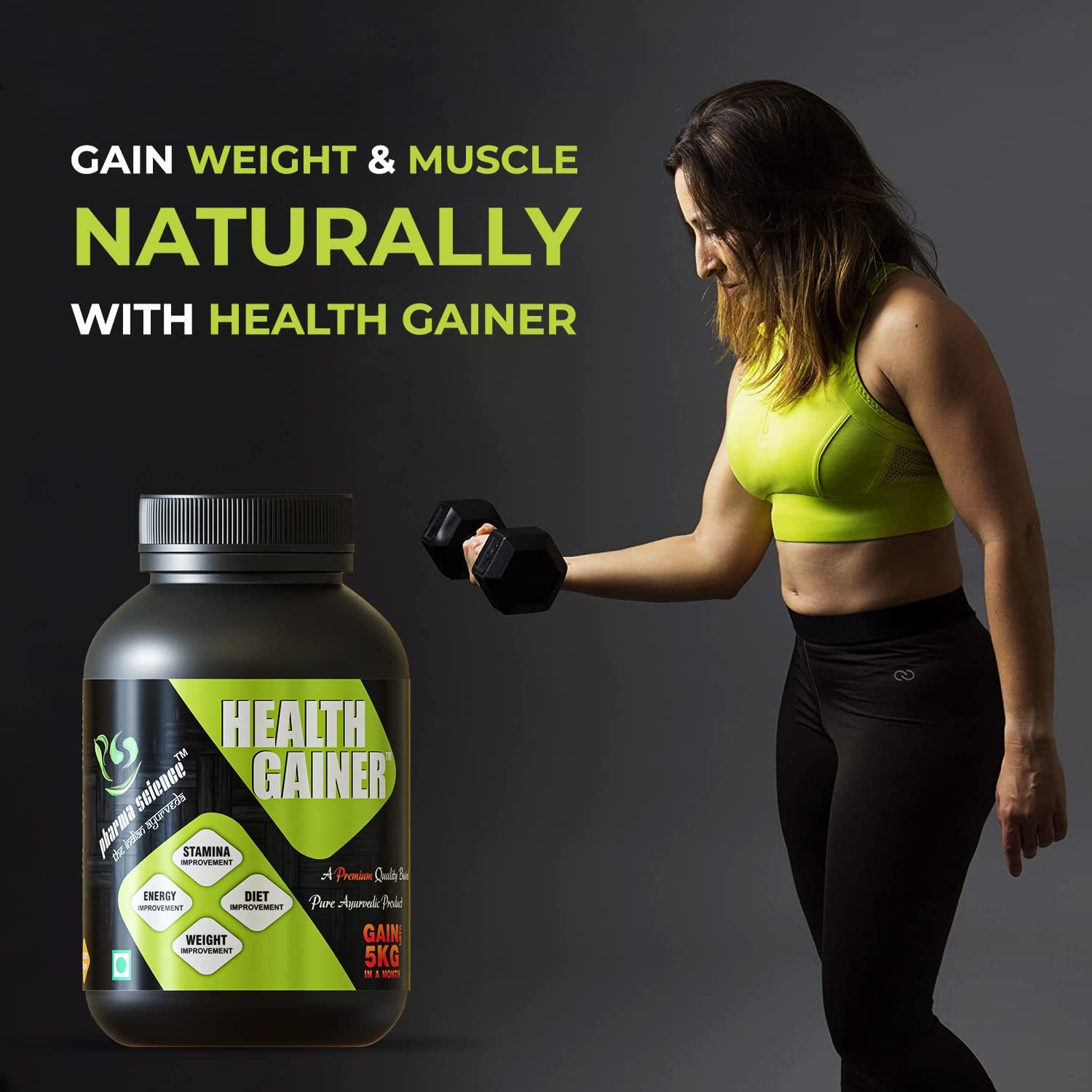 Pharma Science Weight Gainer Supplement Powder for Men and Women -100gm