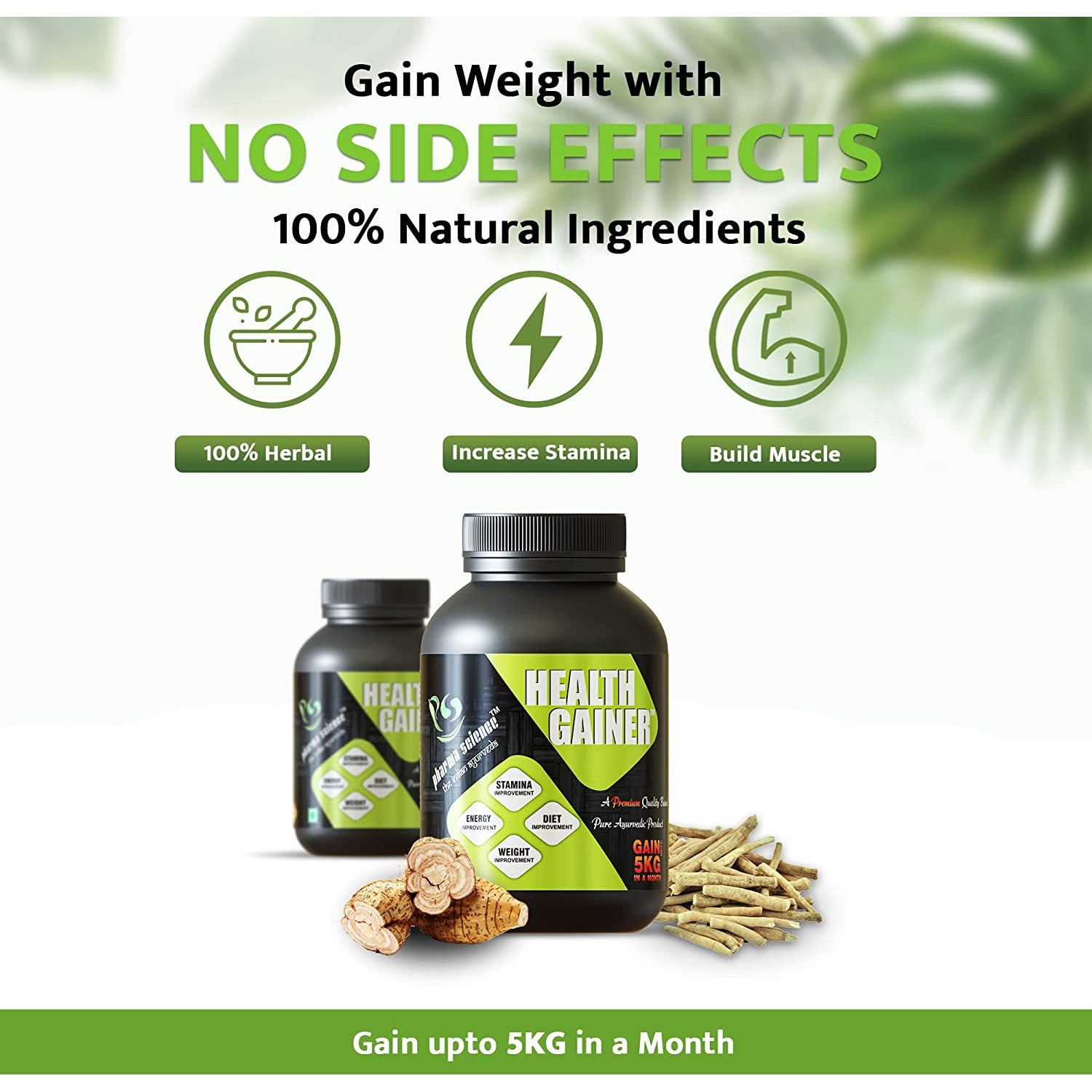 Pharma Science Weight Gainer Supplement Powder for Men and Women -100gm