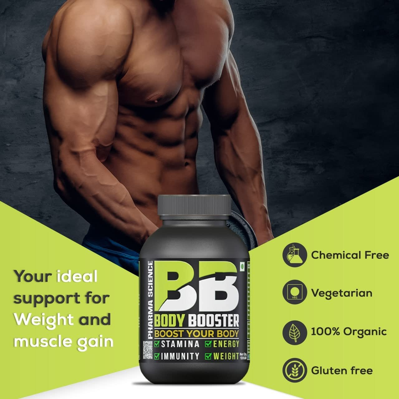 Pharma Science Weight Gainer Protein Powder | Boosts Metabolism | Improved Stamina & Strength -100gm