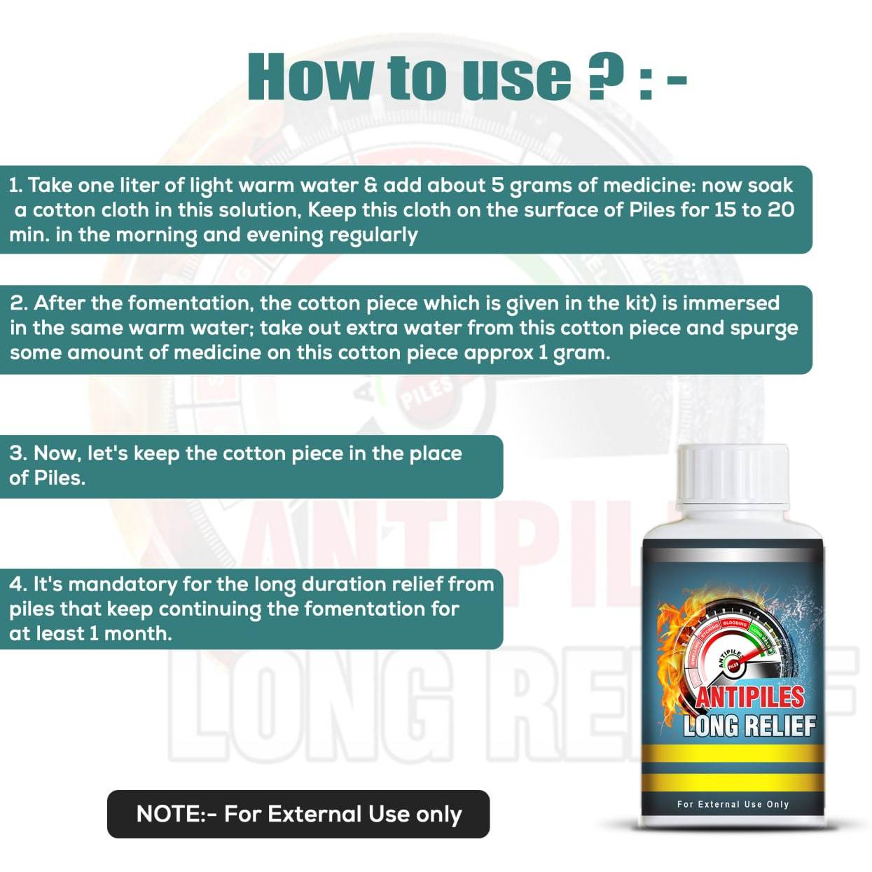 Pharma Science Anti Piles Long Relief Powder For Piles-100gm