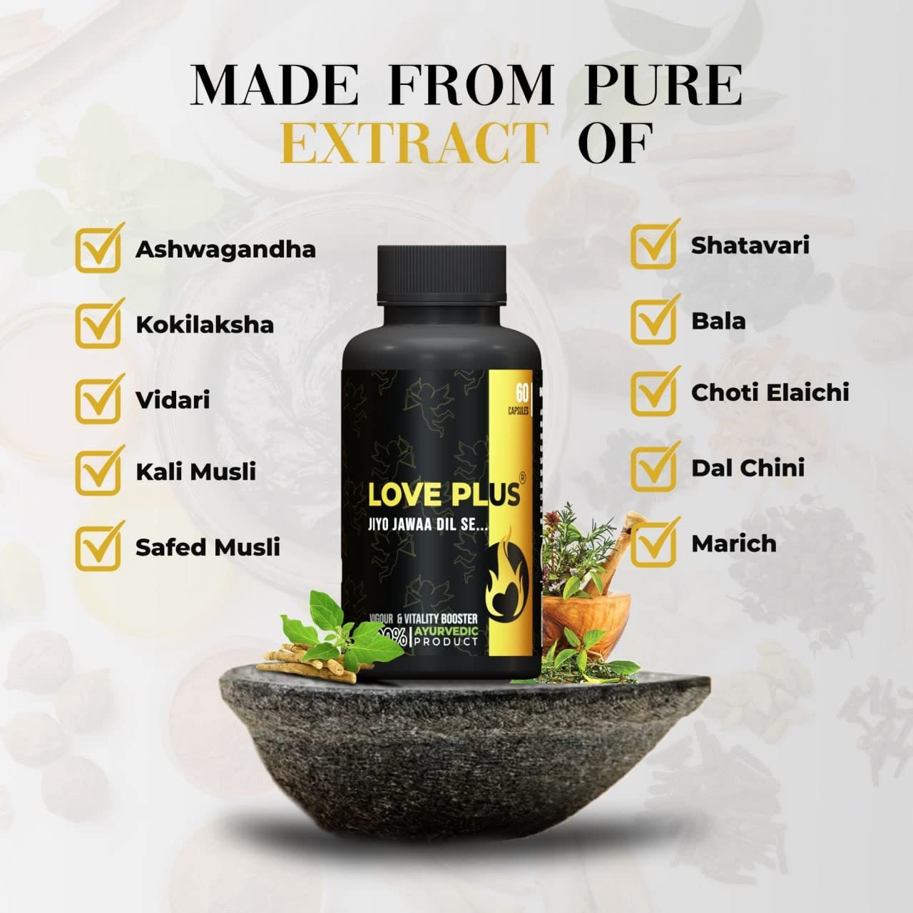 Pharma Science Ayurvedic Medicine Love Plus For Sexually Long Time - 60 Capsule