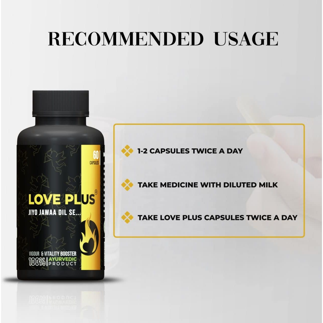 Pharma Science Ayurvedic Medicine Love Plus For Sexually Long Time - 60 Capsule