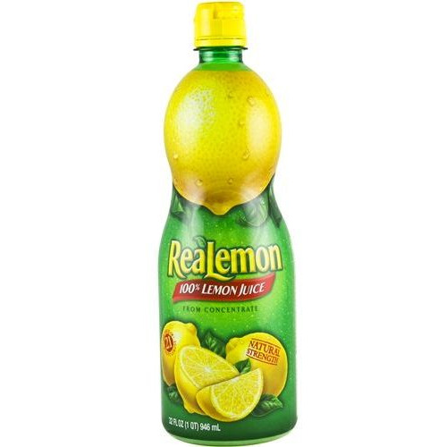 Case of 6 - Reallemon Lemon Juice - 32 Oz