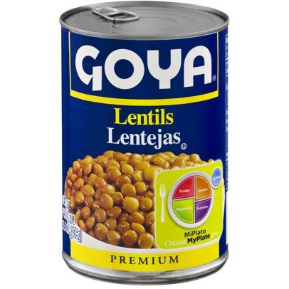 Case of 24 - Goya Lentils - 15.5 Oz (439 Gm)