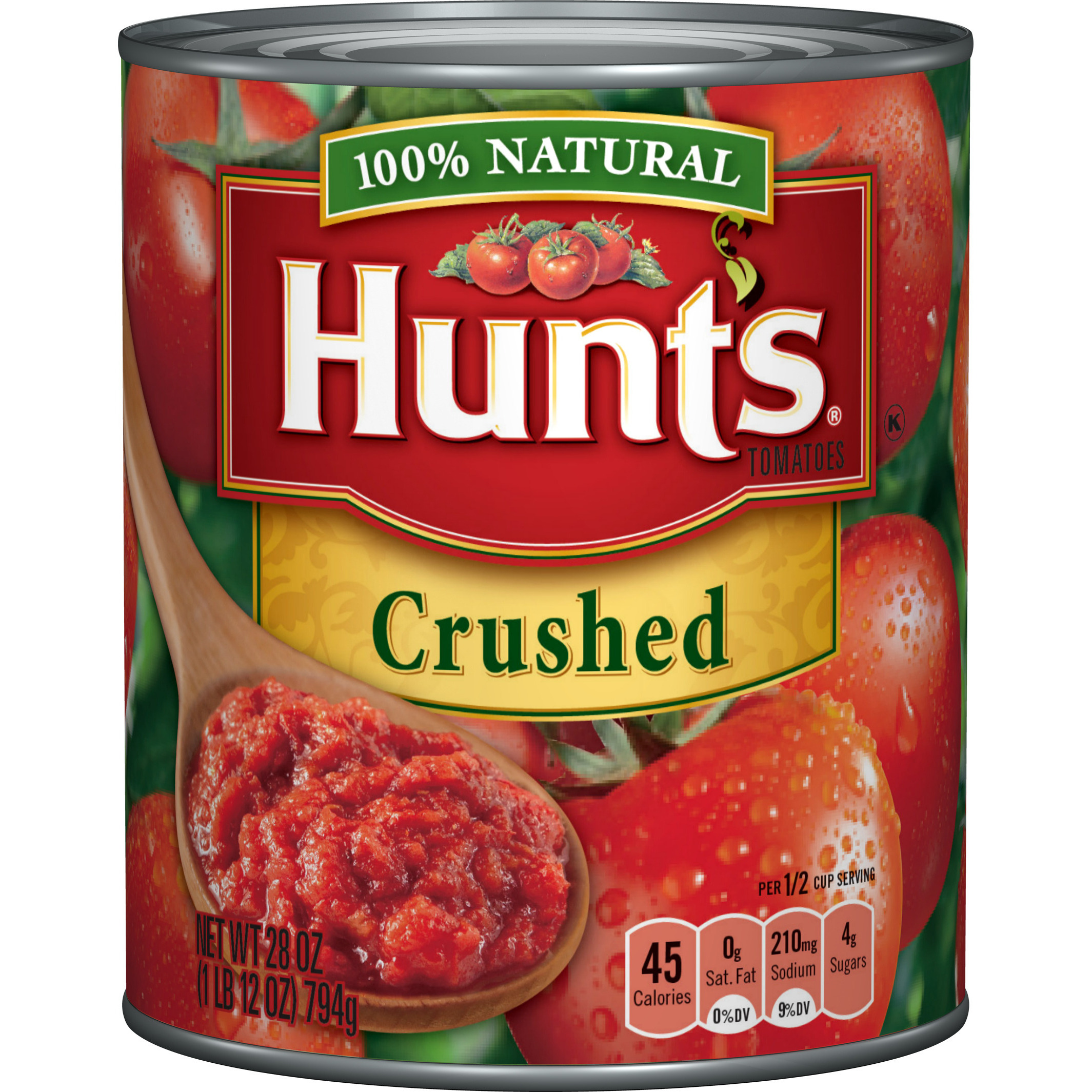 Case of 4 - Hunt's Crushed Tomatoes - 800 Gm (1.76 Lb) [50% Off]