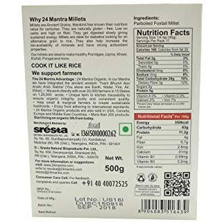 24 Mantra Organic Pearled Foxtail Millet - 1.1 Lb