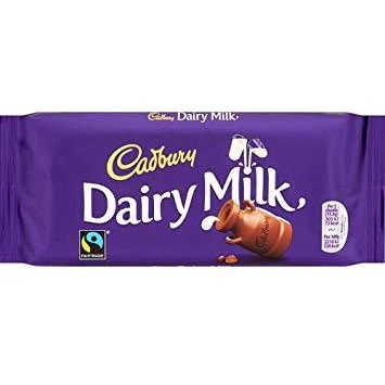 Case of 21 - Cadbury Dairy Milk Chocolate - 110 Gm (3.8 Oz)