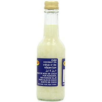 KTC Coconut Oil Glass Bottle - 250 Ml (8.45 Fl Oz)