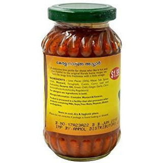 Mother's Recipe Kerala Lime Pickle - 300 Gm (10.6 Oz) [Buy 1 Get 1 Free]