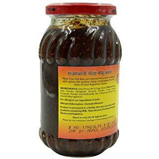Mother's Recipe Rajasthani Sweet Lime Pickle - 575 Gm (20.3 Oz)