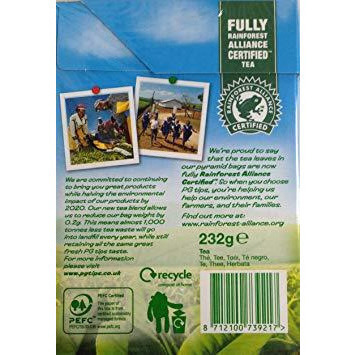 PG Tips Original Biodegradable 80 Bags - 232 Gm (9.6 Oz)