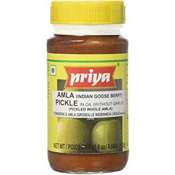 Priya Amla Pickle Without Garlic - 300 Gm (10.58 Oz)