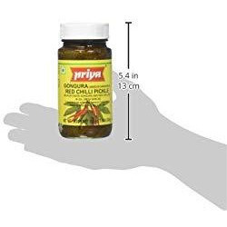 Priya Gongura Red Chilli Pickle With Garlic - 300 Gm (10.58 Oz)