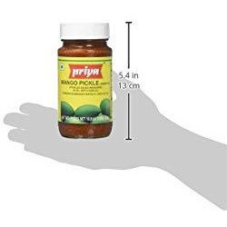 Priya Mango Pickle With Garlic - 300 Gm (10.58 Oz)