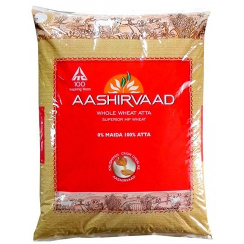 Aashirvaad Whole Wheat Atta - 10 Kg (22 Lb)