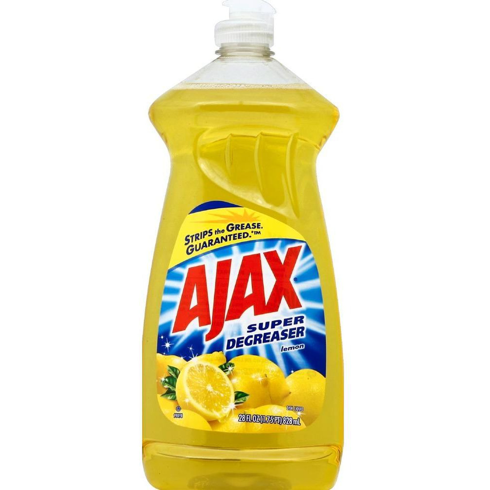Ajax Super Degreaser Dish Liquid Lemon - 28 Fl Oz (828 Ml)