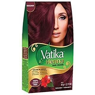 Vatika Henna Hair Color Burgundy - 60 Gm (2.1 Oz)