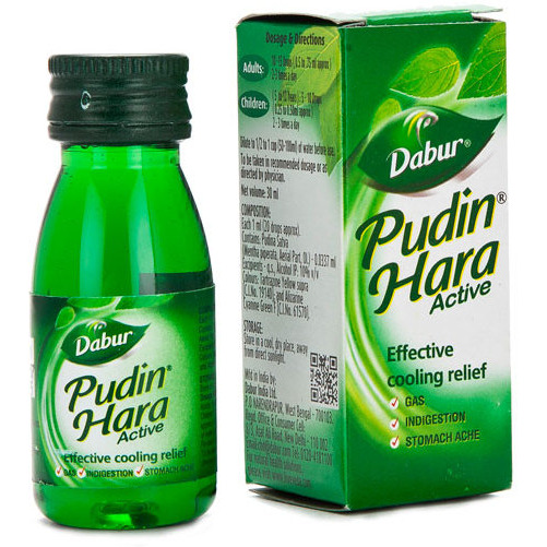 Case of 100 - Dabur Pudin Hara Liquid - 30 Ml (1 Fl Oz)