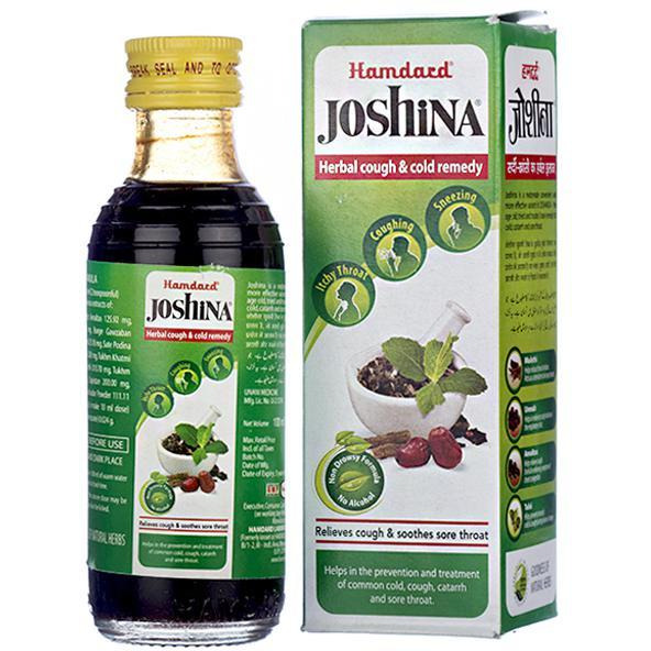 Case of 40 - Hamdard Joshina Herbal Cough Syrup - 200 Ml (6.7 Fl Oz)