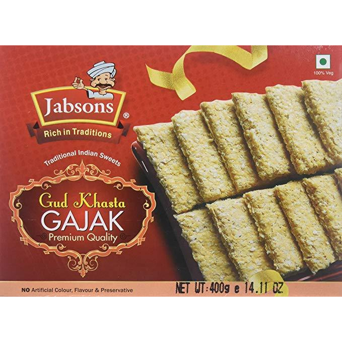 Jabsons Gud Khasta Gajak - 400 Gm (14 Oz)