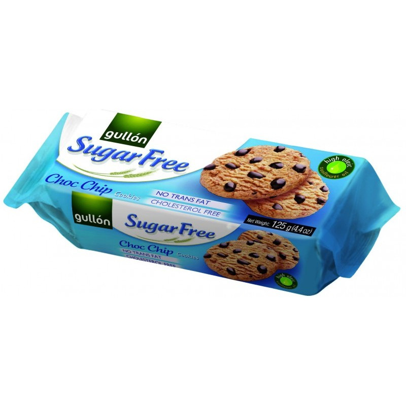 Gullon Sugar Free Chocolate Chip Cookies - 4.4 Oz