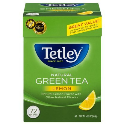 Tetley Green Tea Lemon 72 Bags - 5 Oz (148 Ml)
