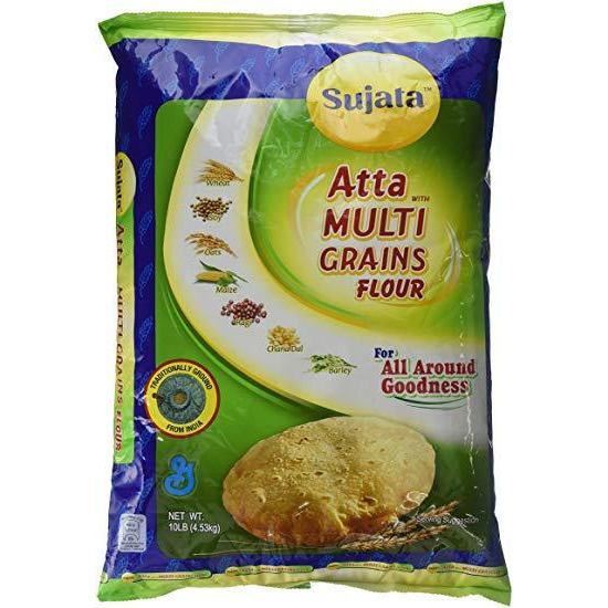 Case of 4 - Sujata Atta Multi Grains - 10 Lb (4.5 Kg) [Fs]