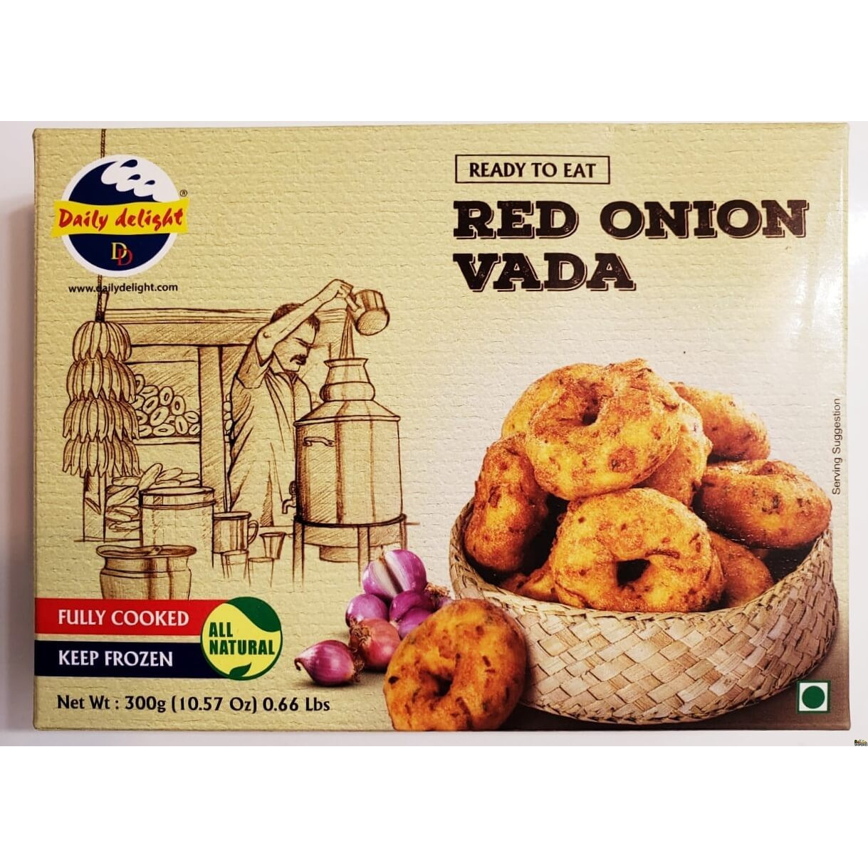 Daily Delight Red Onion Vada - 10.57 Oz