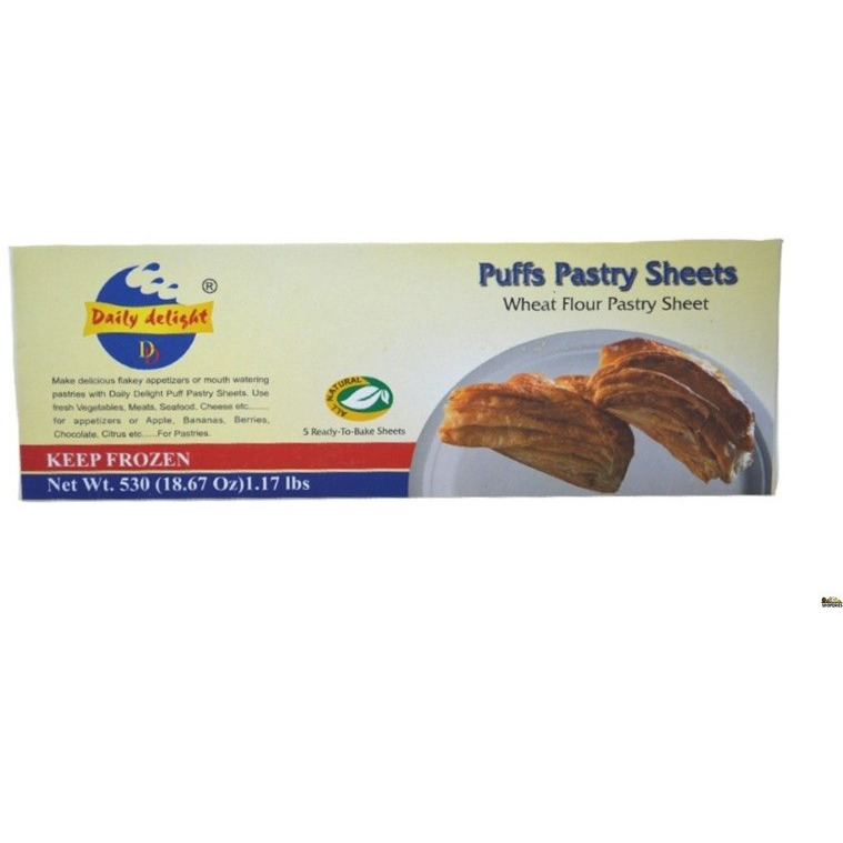 Daily Delight Puffs Pastry Sheets - 530 Gm (18.67 Oz)