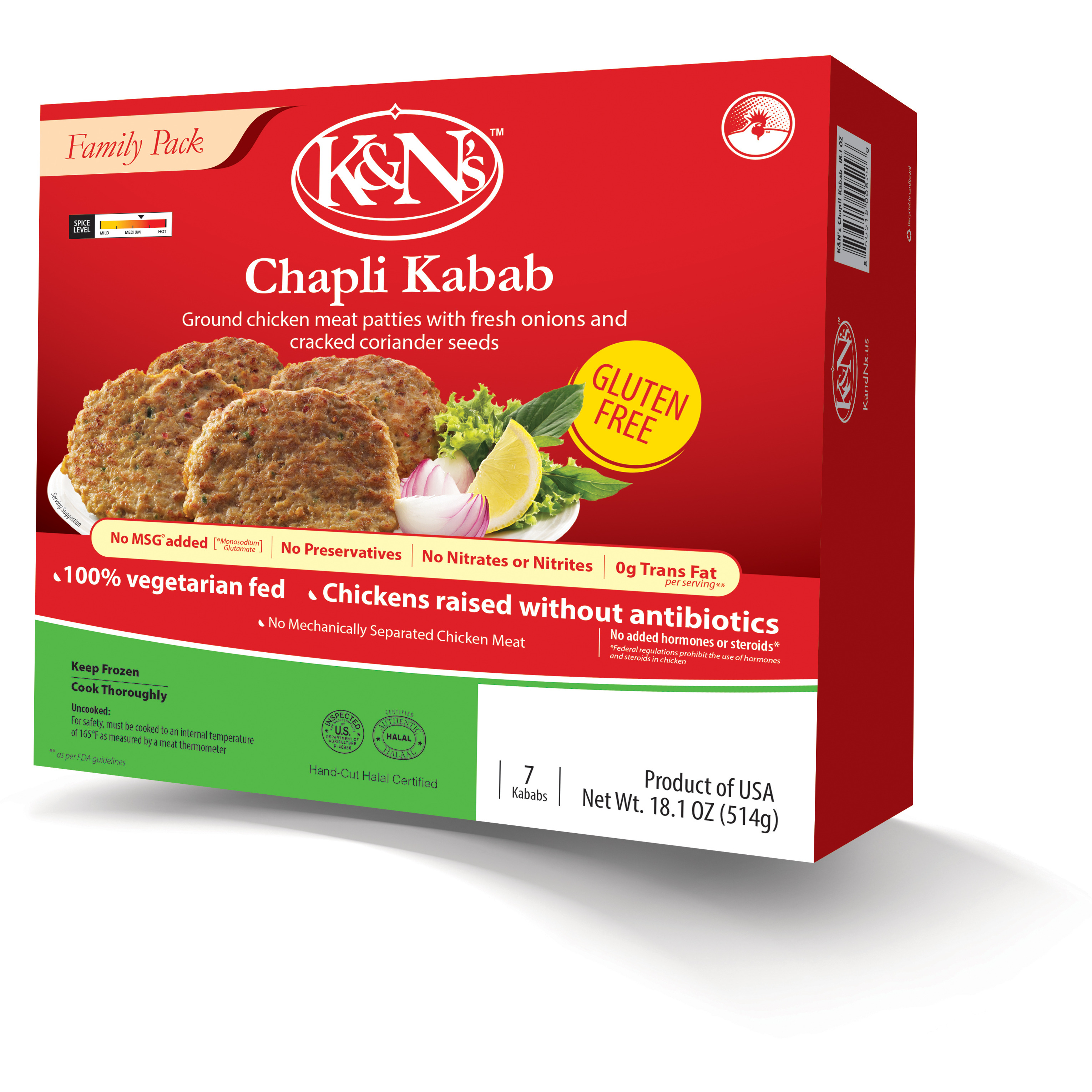 K N Chapli Kabab Fp - 18.1 Oz