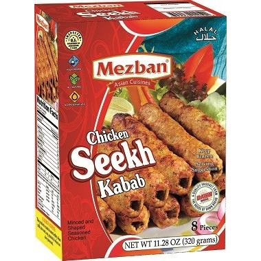 Mezban Chicken Seekh Kabab - 19.75 Oz