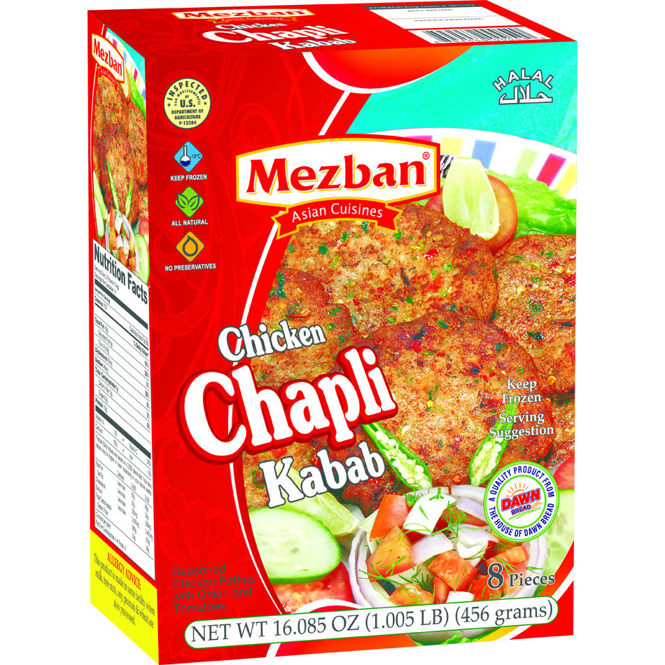 Mezban Chiken Chapli Kabab - 340 Gm