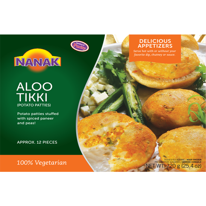 Nanak Aloo Tikki Potato Patties 50 Pc - 63.5 Oz