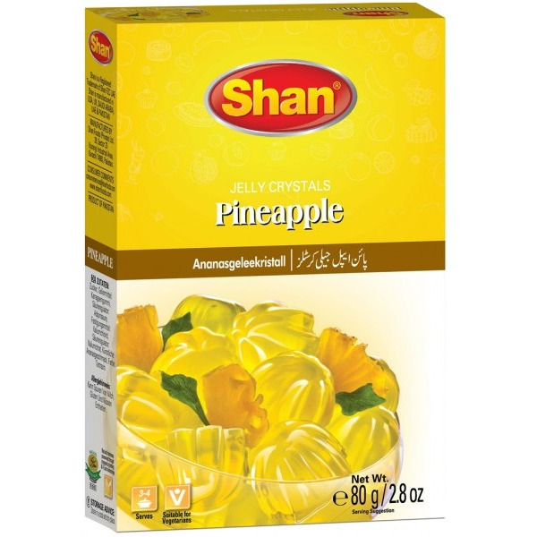 Shan Jelly Crystals Pineapple - 80 Gm (2.8 Oz)