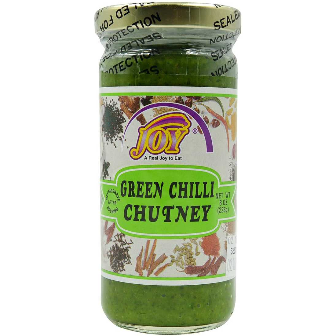 Joy Green Chilly Chutney - 8 Oz