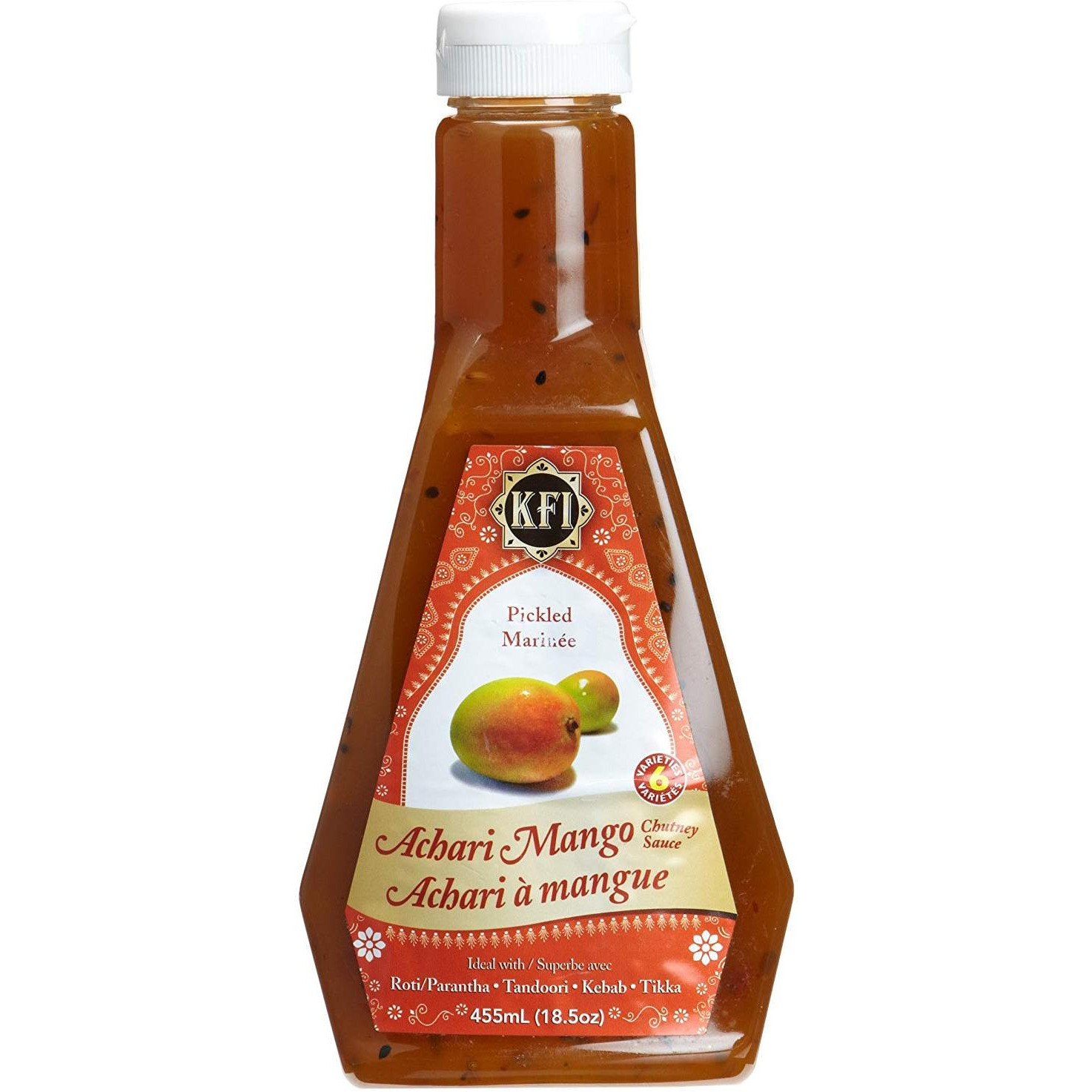 Kfi Achari Mango Chutney Sauce - 15.4 Oz