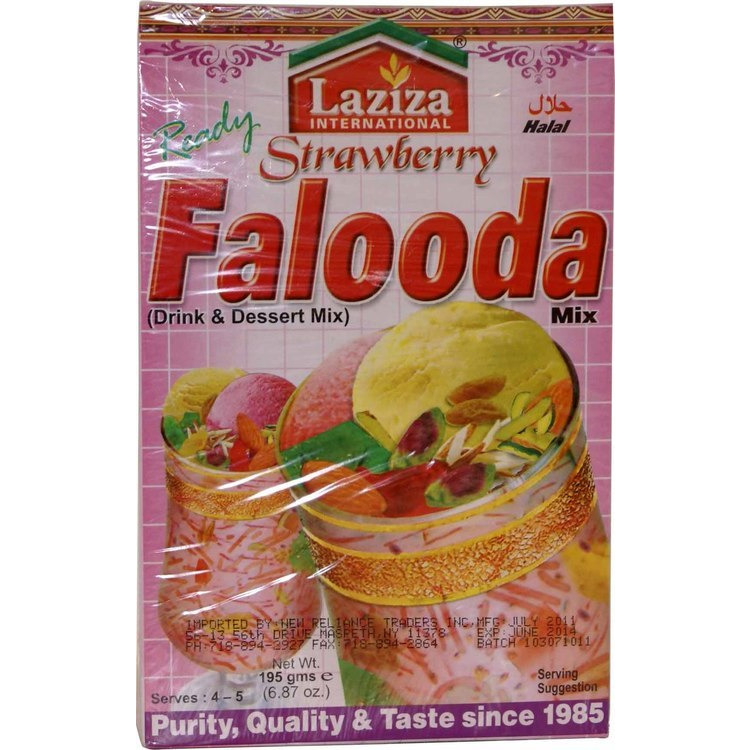 Laziza Strawberry Falooda Mix - 195 Gm